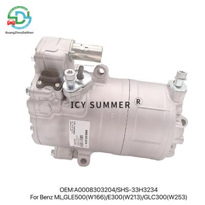 China A0008303204 SHS-33H3234 Hybrid Compressor For Benz ML GLE500 W166 E300 W213 GLC300 W253 for sale