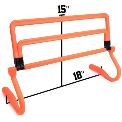 China Soccer Sporting Goods Training Equipment Agility Circles Neon Hurdles Orange With Height Adjustable Extras Speed Training Obstacles for sale