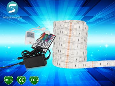 China RGB 5050 SMD tira do diodo emissor de luz do ângulo de feixe de 120 graus impermeável por dias de DChrismas à venda