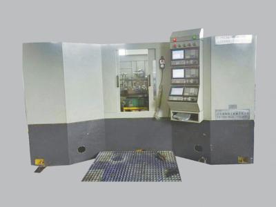 China Double Head CNC Rotary Table Butterfly Valve Processing Machine 6station for sale