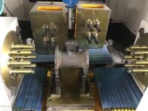 China PLC Hydraulic Transmission Drilling And Tapping Machine 600mm 700mm Processing Length for sale