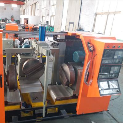 China Gusseiserne Entlüftungsventilbearbeitung, dreiseitige CNC-Bohr- und Fräsmaschine zu verkaufen
