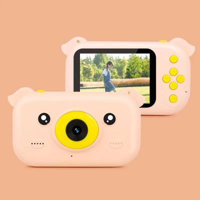 China Mini Cheap Cartoon Digital Action Photo Camera Toy Camara Chargeable 1080P Hd Face Priority Video Camera Kids for sale