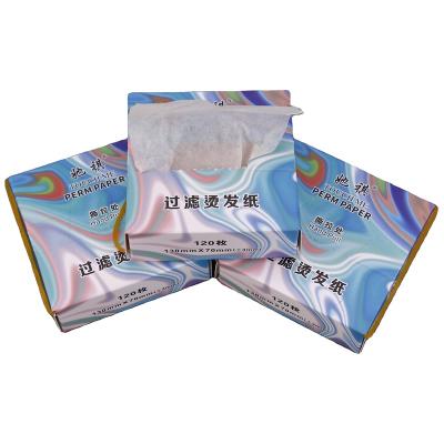 China New hot sale eco-friendly white nonwoven perm paper salon positioning hair styling tool for sale