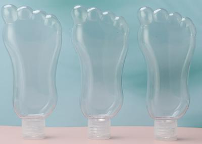 Cina Bottiglia riutilizzabile di plastica della catena chiave di forma 30ml 60ml del piede con Flip Cap in vendita
