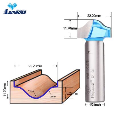 China Lamboss Trim Bit voor houtbewerking OEM CNC Trim Router Bit 1/2