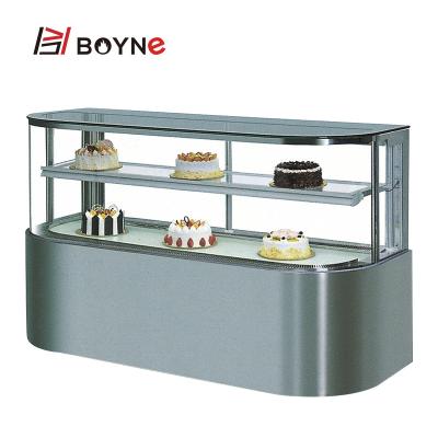 China Tipo congelador de D de Horizont Al Two Layers Cake Display en abanico en venta