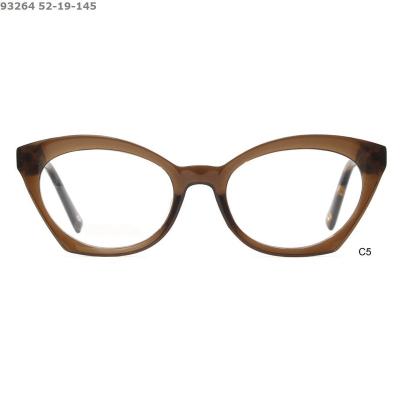 China For Glasses Ready To Ship Butterfly Women Anti-blue Lightweight Sleek Oversized Injection Acetate Glasses Frames for sale