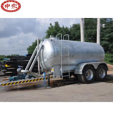 China Tandem Trailer Agriculture Transport Galvanized Big Tire Water Bowser And Tank Tandem Trailer for sale