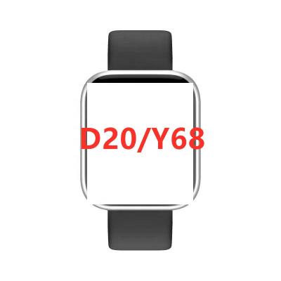 China cheap smart watch reloj band d20 y68 blood pressure noise bar t500 w26 hw22 x7 t55 smart watches 3G with amoled display screen for sale