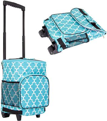 China Insulated Thermal Portable Rolling Cooler Bags Cart Cooler Soft Bag with Wheels for BBQ Beach Picnics for sale