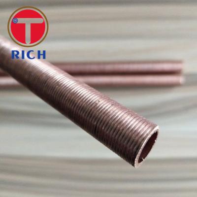 Chine Le cuivre C10200 a enduit le bas tube d'aileron de 55mm OD à vendre