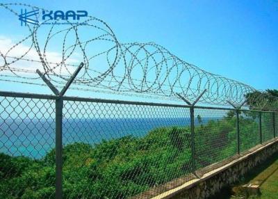 China Decorative Galvanized Chain Link Fence Heavy Duty High Strength For Security for sale