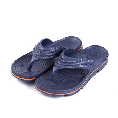 China Cushioning Large Size Men's Slippers Summer 40-45 Toe Beach Footwear Fashion Outdoor Non-slip Eva Flip Flops Slippers Single Thick for sale