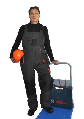 China Classic Freezer Lined Mens Waterproof Bib Overalls Multi Storage Pockets for sale