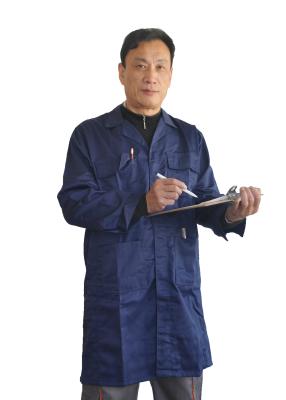 Chine Long manteau de laboratoire de bleu marine de confort de retour exhalé pour la construction ou le travail d'entrepôt à vendre