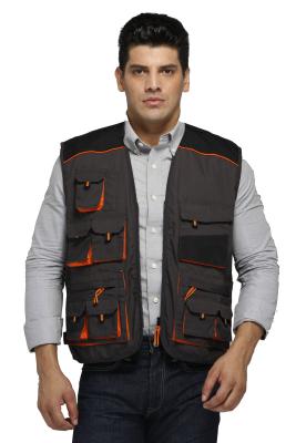 Chine Gilet chaud classique de pêche de toile de gilet de travail avec le renfort d'Oxford à vendre