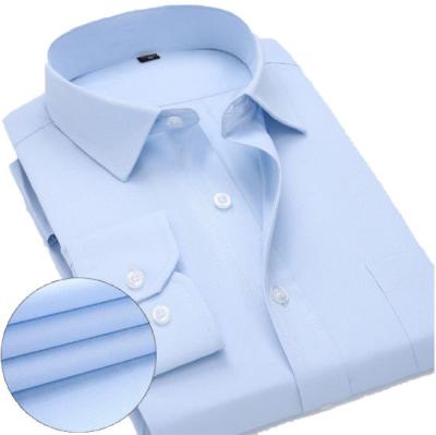 Cina Le camice casuali di affari uomini bianchi/blu rapidamente si asciugano con la resistenza di Pilling in vendita