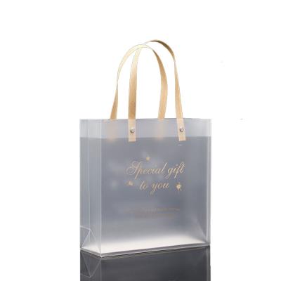 China Semi-transparent custom plastic plastic gift bag packaging bags moisture proof bag with logos manufacturer for sale