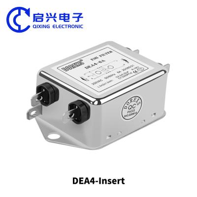 Китай DEA4 Вставьте однофазный EMI фильтр 1500VDC линия/линия продается