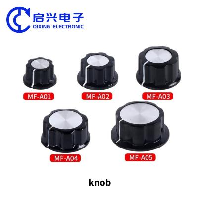 China MF-A01 MF-A02 MF-A03 Botón del potenciómetro 6 mm Botón de bakelita Negro en venta