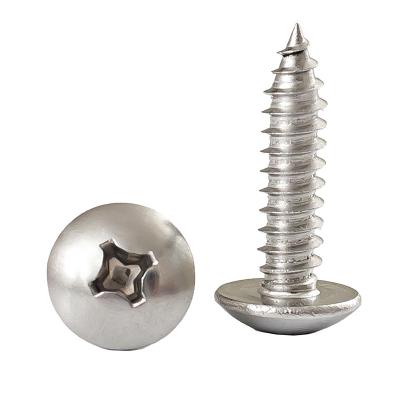China NXF ASTM DIN JIS Stainless Steel 316/0Cr17Ni12Mo2/1.4401 35mm Plain Cross Pan Head Round Head Self-Tapping Screw Threaded Screw for sale
