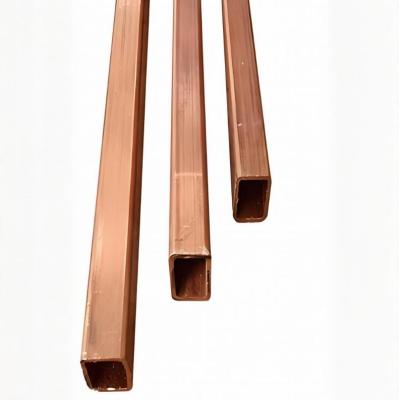 China NXF ASTM B280/EN12735/JISH3300 C11000 C12200 espesor 1,4-2,5 mm lado largo 30-119 mm lado corto 20-30 mm tubo de cobre cuadrado en venta