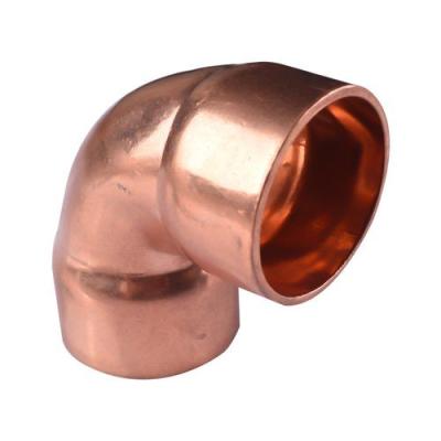 China NXF ASTM B280/EN12735/JISH3300 C11000 C12200 DN15-1200 SCH10-XXS LR SR 45° 90° Butt Welding Copper Elbow for sale