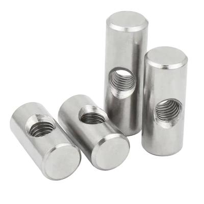 China NXF ASTM A240 316Ti/0Cr18Ni12Mo2Ti M2 35mm Stainless Steel 316Ti Dowel Nut Hammer Nut Cylindrical Pin Nut for sale