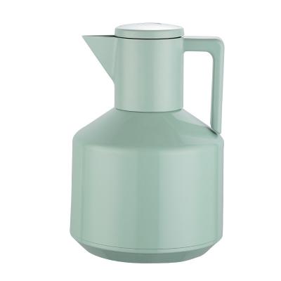 China PORTABLE High Quality Glass PORTABLE ABS Surface 1L Refillable Popular Arabic Style Insulated Thermos Vacuum Kettle Coffee Teapot for sale