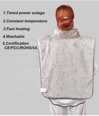 China PORTABLE Heater Shawl Blankets Washable Heated Throw Warm Covering Electric Blanket for sale