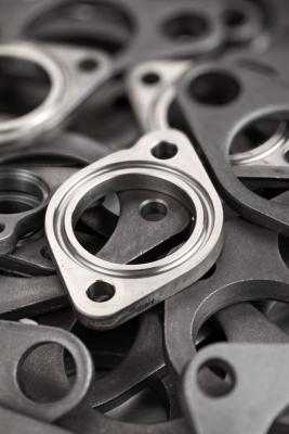 China Custom car exhaust flange with the groove and machine surface for sale