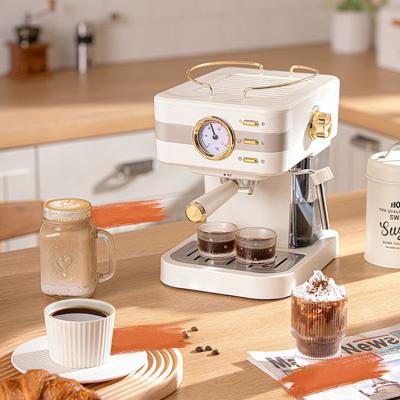 China Hotel Espresso Coffee Machine A Coffee Commercial Espresso Machine With Cup Heating Grill for sale