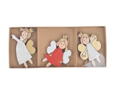 China Christmas Tree Hanging Laser Cut Printed Christmas Angel Decoration Christmas Tree Hanging Products for sale