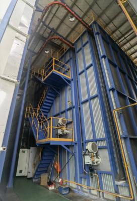 China Linha vertical de revestimento de pó com centro de alimentação de pó totalmente automático e pré-tratamento de túnel de pulverização à venda