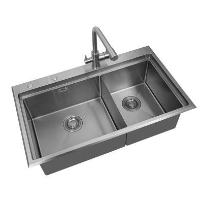 China Without Faucet Manufacturer Wholesale 304 Stainless Steel Laundry Sink Thickened Dish Sink Handmade Basin for sale