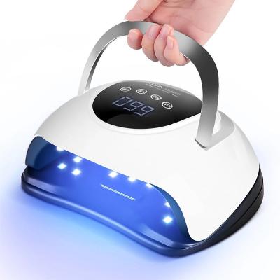 China 220w Quick Dry Portable Four Speed UV Dryer 57 Led Timing Manicure Lamp With Display for sale