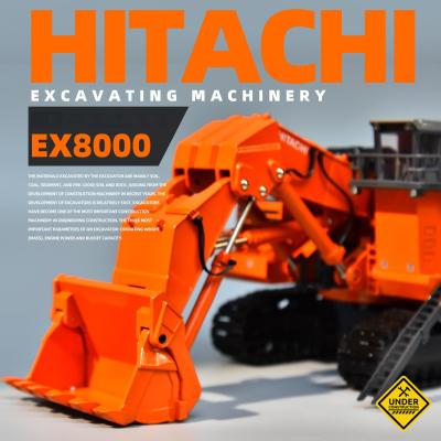 China Hitachi EX8000 Excavadora Modelo 1/87 Replica de metal de colección en venta