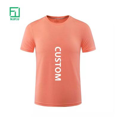 China Anti-Wrinkle Men's T-shirt Solid Colors Blank Quick-drying Blank Customized Design Free T-shirt T-shirt for sale