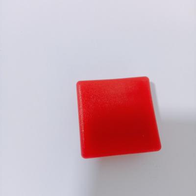 China Plastic Molding Profile End Plugs Square Tubing Caps 3mm Thickness For Steel Tube for sale