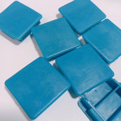 China Durable Hdpe Pipe Strut Channel End Cap Unistrut Rectangle polyethylene Plastic Cover for sale