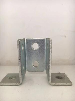 China Silver Zinc Plated Corrosion Resistant Heavy Duty 12 Gauge Strut Channel Base for sale