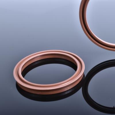 China Brown FKM Hydraulic Cylinder Seals Piston Rod Oil ring Heat Resistant Viton USH Packing for sale