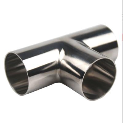 China Home Using Factory Supply Sanitary Stainless Steel 304 Welded Equal Steel T-Pipe for sale