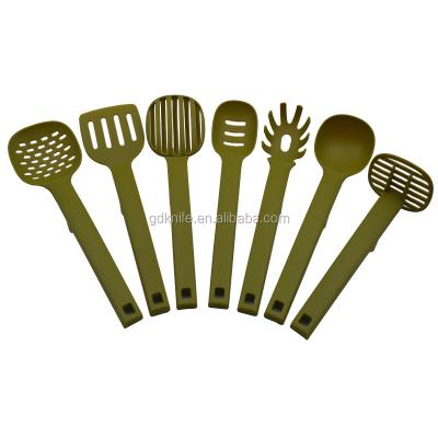 China New Sustainable Best Quality 7pcs Colorful Nylon Handle Cooking Kitchen Nylon Tools for sale