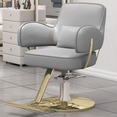China Modern Luxury LightSpa wholesale High quality salon furniture salon equipment barber shop hairdressing chair barber chair for sale