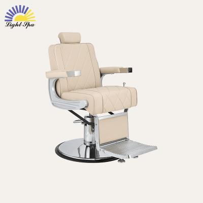 China Modern Luxury LightSpa Profesional Styling Commercial Other Salon Furniture Barber Shop Hairdresser Chair Hydraulic Pump Barber Chair For Men for sale