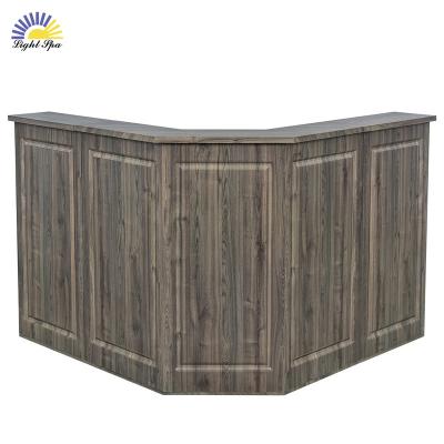 China Modern Luxury LightSpa High quality modern design melamine board counter front desk reception salon reception desks for sale