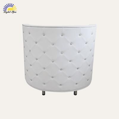 China Modern Luxury LightSpa table reception desk beauty salon high gloss painting office front desk reception salon reception counter front desk for sale