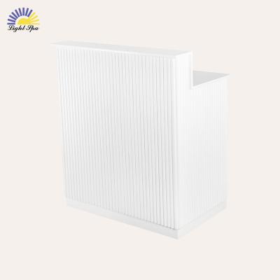 China Modern Luxury LightSpa Salon Furniture Customized Front Desk Cashier Desk Clothing Store Beauty Salon Special Reception Desk for sale